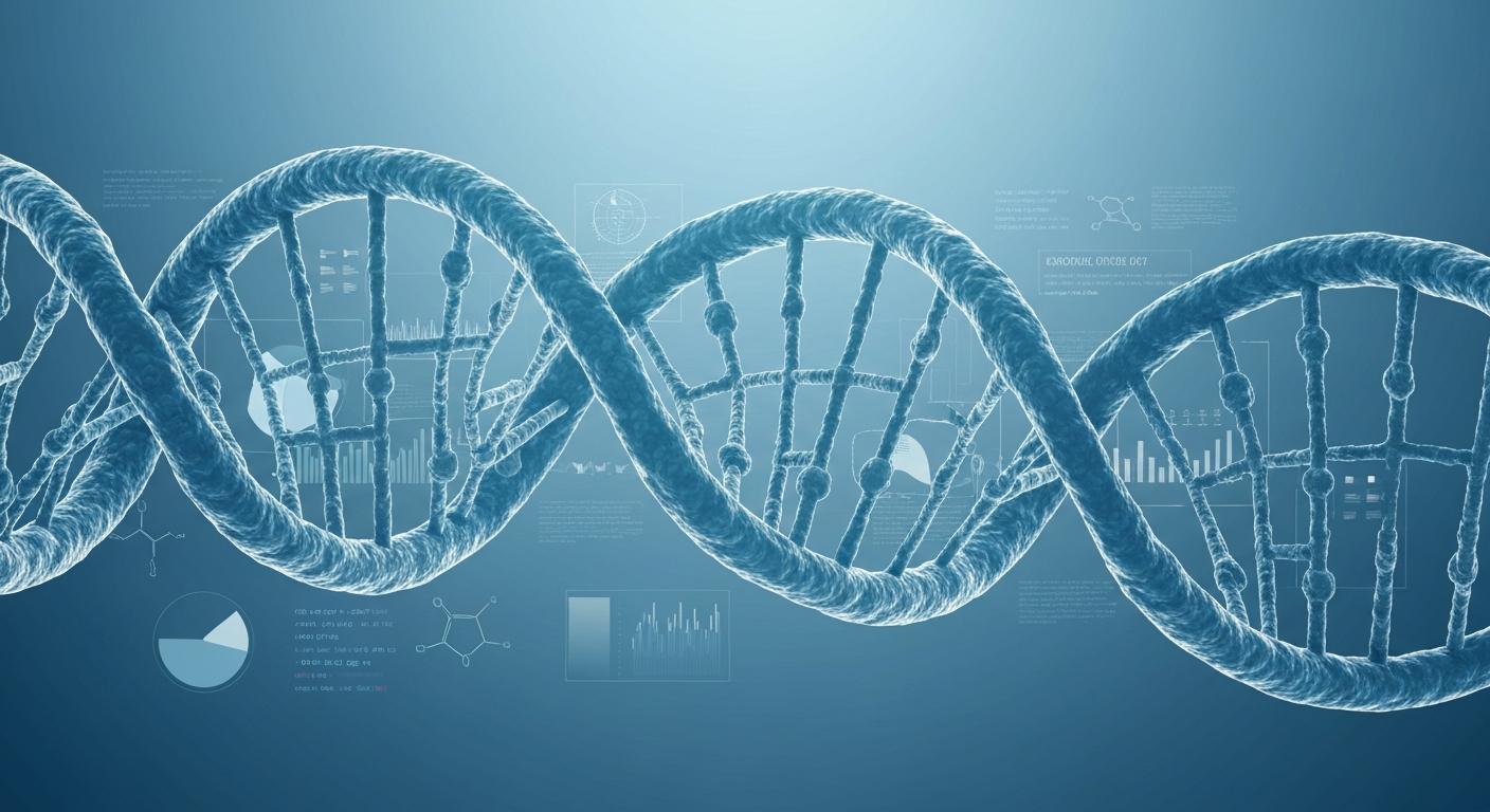Genetics research illustration